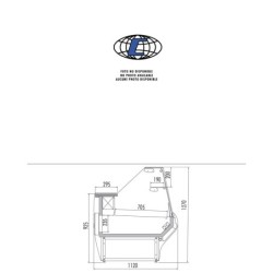 Vitrina Comersa EKO- 1000 estatica ancho 1120