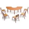 Mesa semicircular para guarderia