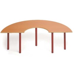 Mesa semicircular para guarderia