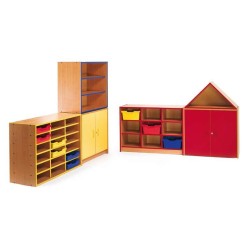 Armario con 9 compartimentos