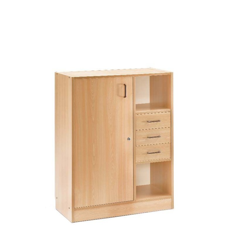 Armario con puertas y cajones