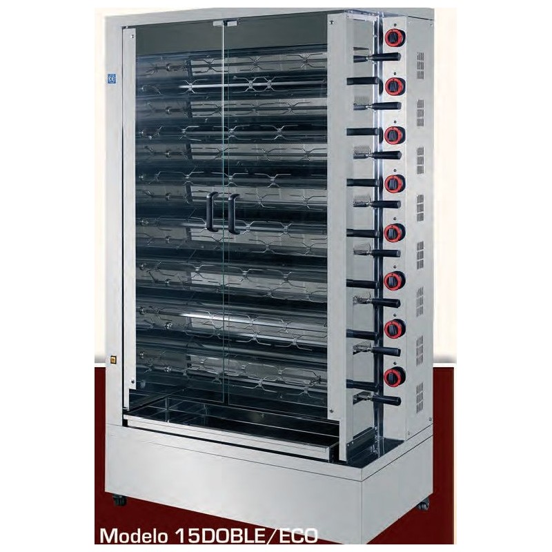 Asador de pollos a gas Asting 15 DOBLE ECO