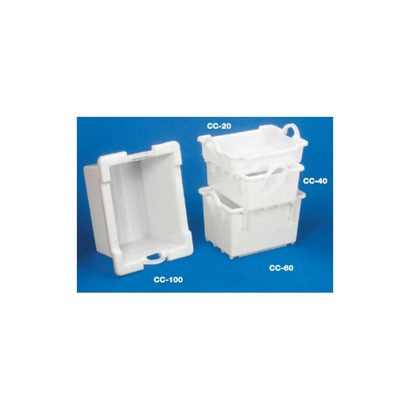 CUBETA CON ASAS 20L. 65x45x22.5 APILABLES Y ENCAJABLES SACOPISA