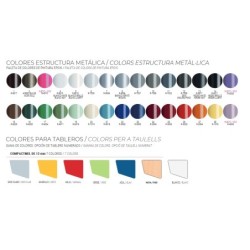 Mesa trapezoidal 135cm - opcional con ruedas