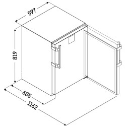 Frigorífico de farmacia Liebherr HMTvh 1501 norma DIN 58345