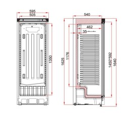 Armario farmacia serie 300 Puerta Vidrio