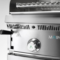 Barbacoa a gas de piedra volcánica MAINHO PBI-120 INOX