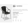Sillon terraza 284 Romero - color burdeos