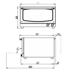 Horno para panadería y bolleria EDENOX HP-364
