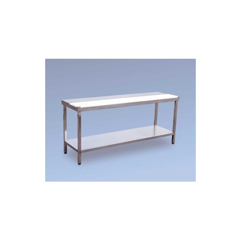 Mesa acero inox. con polietileno V-MM20060BC.