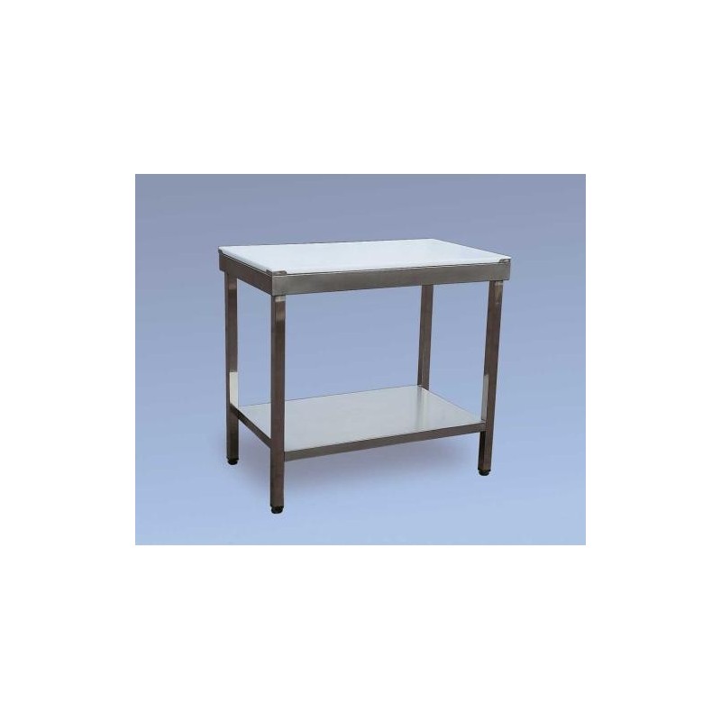 Mesa acero-inox con sobre de polietileno V-MP10060BC.