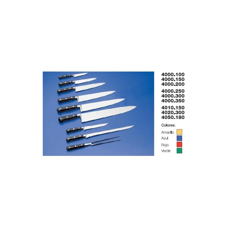 Cuchillo cocinero forjado mango phenolkraff SACOPISA.