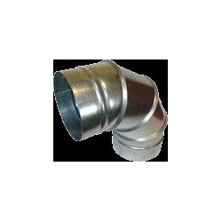 Imagen de Codo helicoidal circular galvanizado de 45º..