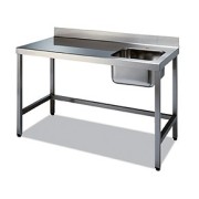Imagen de Mesas acero inoxidable con fregadero